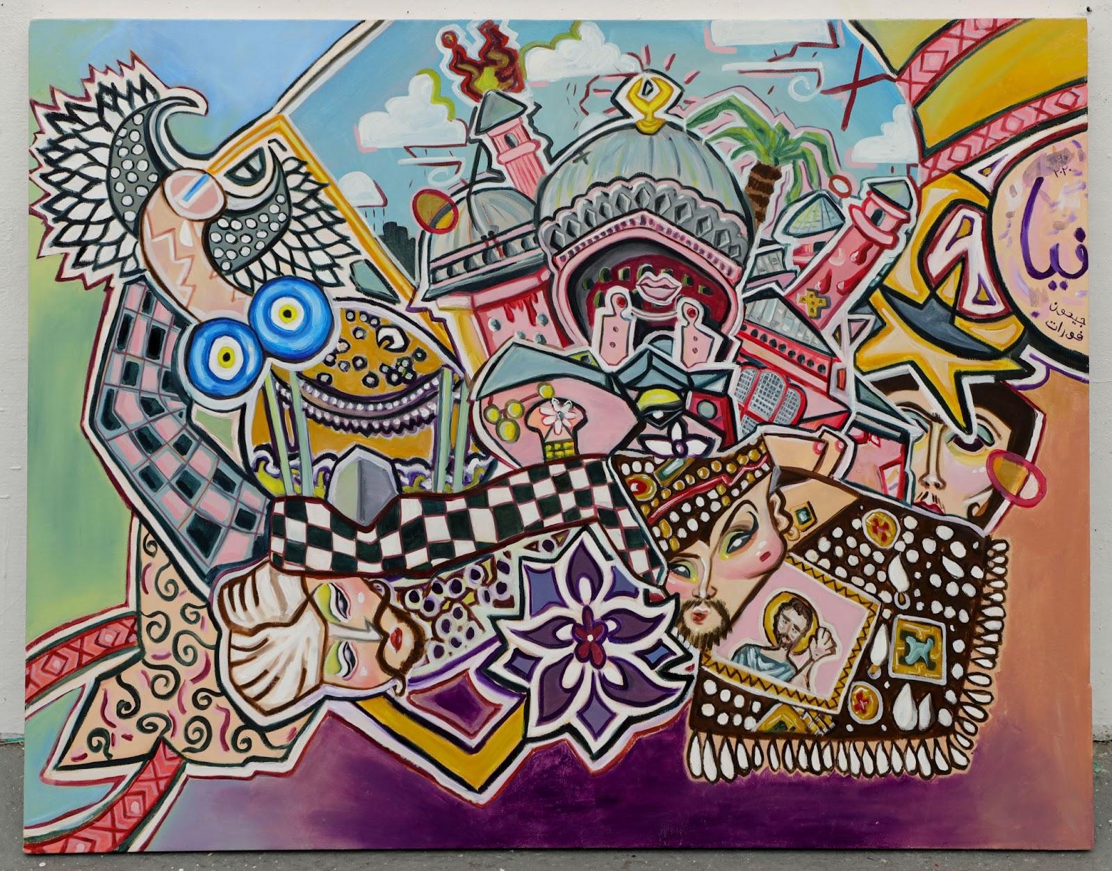 Ceyhun Fırat, Hagia Sophia, oil on canvas, 2020